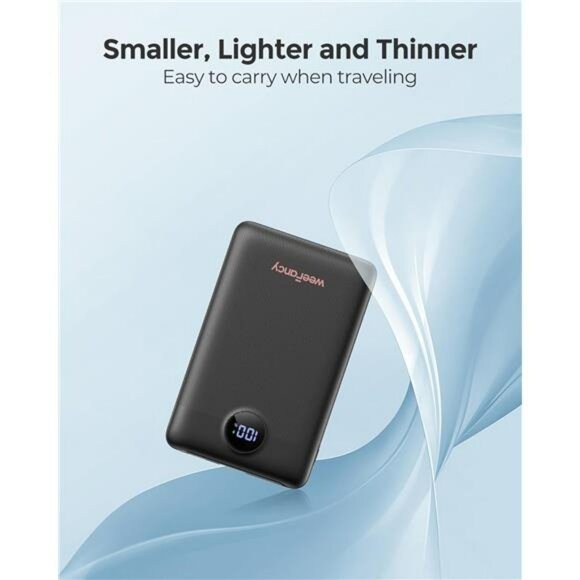 Mini Power Bank 10000mAh Fast Charging USB C iPhone Samsung Travel Charger - Picture 2 of 7